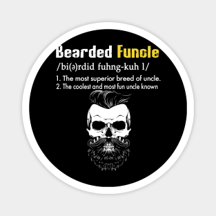 Bearded Funcle Funny Family Gifts Magnet